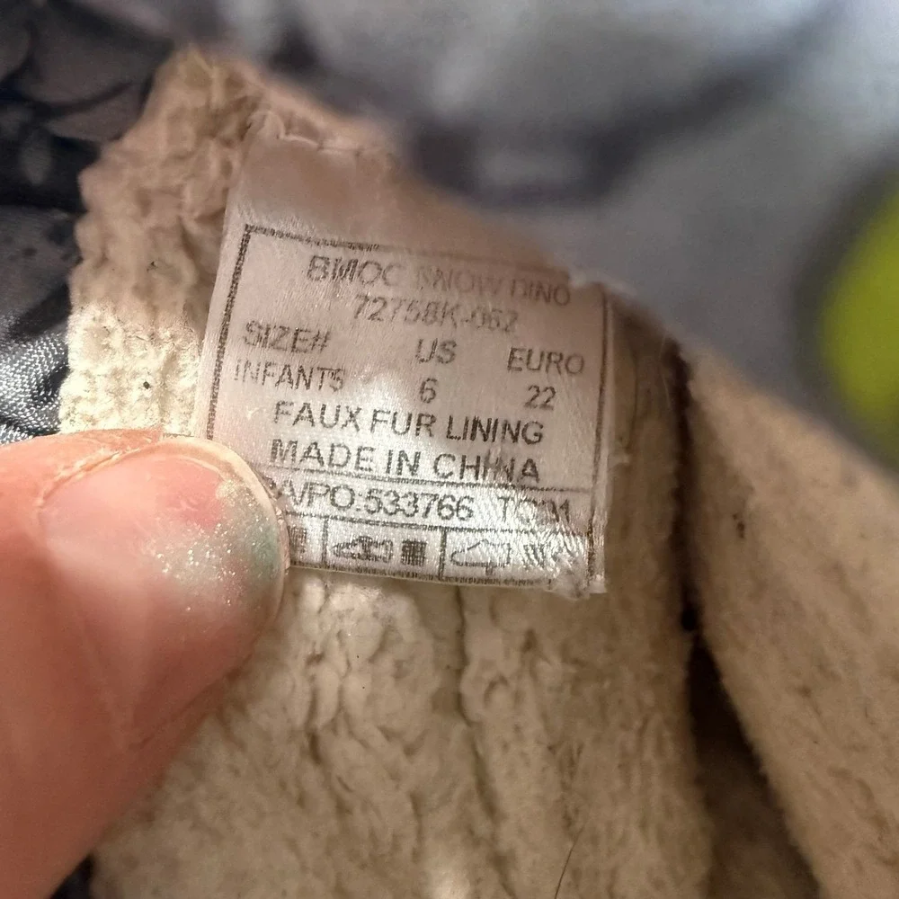 BOGS baby‎ bogs infant boots grey dinosaur size 6